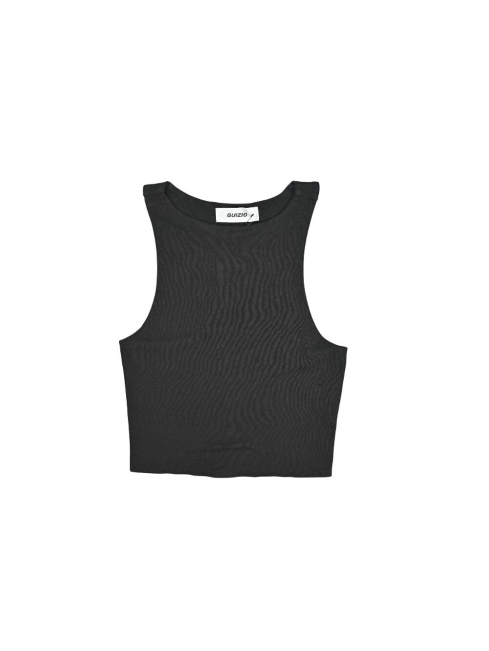 Guizio Cropped Tank Top in Black